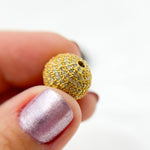 Load image into Gallery viewer, DC569. Diamond & Sterling Silver Round Bead