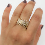 Load image into Gallery viewer, RFG19504. 14K Solid Gold Diamond Band Ring