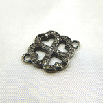 Load image into Gallery viewer, DC263. Diamond & Sterling Silver Flower Connector