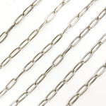 Load image into Gallery viewer, Shop Now Oxidized Sterling Silver Flat Paperclip Chain