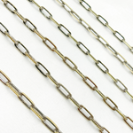 Load image into Gallery viewer, Buy Black Rhodium and Gold Plated Paperclip Textured Chain