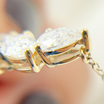 Load image into Gallery viewer, NFL70358. 14K Solid Gold Diamond Necklace