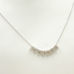 Load image into Gallery viewer, OJ30069. 14K Solid Gold Necklace With 7 Rectangles in the Center