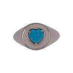 Load image into Gallery viewer, CR97292TQ5. 14K Solid Gold Turquoise Ring