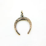 Load image into Gallery viewer, DC087. Diamond Sterling Silver Horn Charm
