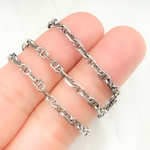 Load image into Gallery viewer, Silver Diamond Cut Marina Chain