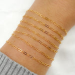 Load image into Gallery viewer, 141FGF. 14K Yellow Gold Filled Flat Long and Short Chain