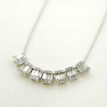 Load image into Gallery viewer, OJ30069. 14K Solid Gold Necklace With 7 Rectangles in the Center