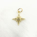 Load image into Gallery viewer, GDP461. 14k Solid Gold Diamond Star Charm