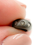 Load image into Gallery viewer, DC1103. Diamond Sterling Silver Round Spacer Bead