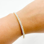 Load image into Gallery viewer, BNN68434. 14K Solid Gold Diamond Bangle