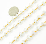 Load image into Gallery viewer, Organic Freshwater Pearl Wire Wrap Chain