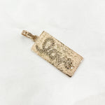 Load image into Gallery viewer, DP541. Diamond & Sterling Silver Rectangle Love Pendant