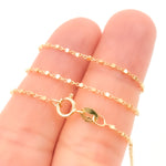 Load image into Gallery viewer, Yellow Gold Cube Satellite Necklaces