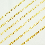 Load image into Gallery viewer, 14k Solid Gold Flat Marina Link Chain