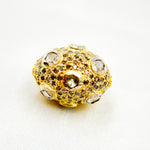 Load image into Gallery viewer, DC844. Diamond & Sterling Silver Oval Bead