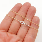 Load image into Gallery viewer, Gold Plated Sterling Silver Chain with Silver Cubes