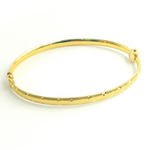 Load image into Gallery viewer, Bangle17. 14K Solid Gold Matte Textured Bangle