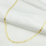 Load image into Gallery viewer, 14K Solid Gold Diamond Cut Marina Link