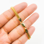 Load image into Gallery viewer, 390J02RUMBABR. 14K Solid Gold Flat Snake Bracelet