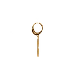 Load image into Gallery viewer, 14K Solid Gold and Diamonds Dangle Earrings