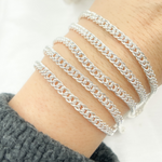 Load image into Gallery viewer, V34SS. 925 Sterling Silver Double Curb Chain