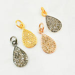 Load image into Gallery viewer, DC296. Diamond Sterling Silver Drop Charm