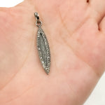 Load image into Gallery viewer, DP205. Diamond Sterling Silver Marquise Shape Pendant