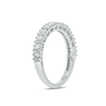 Load image into Gallery viewer, 14K Solid Gold Width Half Eternity Band Ring.