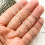 Load image into Gallery viewer, Shop Now Oxidized Sterling Silver Hammered Paperclip Chain