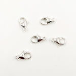 Load image into Gallery viewer, 0925TC. White Sterling Silver Trigger Clasps with Fixed Ring