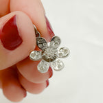 Load image into Gallery viewer, DC480. Diamond Sterling Silver Flower Charm