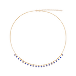 Load image into Gallery viewer, Gold Ball Gemstone Necklace