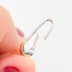 Load image into Gallery viewer, 30MM White Sterling Silver Oval Clasp