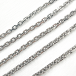 Load image into Gallery viewer, Z91OX. Oxidized 925 Sterling Silver Diamond Cut Box Link Chain