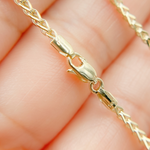 Load image into Gallery viewer, 14K Solid Gold Wheat Necklace