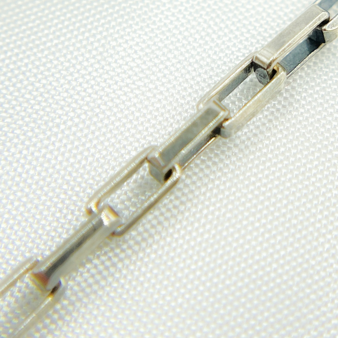 Silver Diamond Cut Box Link Chains