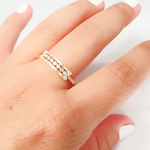 Load image into Gallery viewer, 14k Solid Gold Diamond Ring.