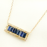 Load image into Gallery viewer, NFN71044. 14k Solid Gold Diamond & Gemstone Necklace