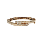 Load image into Gallery viewer, BNH68515. 14K Solid Gold Diamond Fancy Bangle