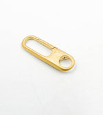 Load image into Gallery viewer, 925 Sterling Silver Matt Gold Plated Clasp 20x6 mm. 1355GPM
