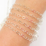 Load image into Gallery viewer, Sterling Silver Flat Cable Chain