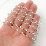 Load image into Gallery viewer, Shop Sterling Silver Oval Diamond Cut Link Chain