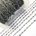 Load image into Gallery viewer, Black Moonstone Wire Chain. BMS4