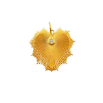 Load image into Gallery viewer, GDP262. 14K Solid Gold Charm. Heart Pendant with Diamonds
