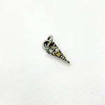 Load image into Gallery viewer, DC351. Diamond Silver Mini Spike Charm