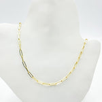 Load image into Gallery viewer, 070HVR0124000. 14K Yellow Gold Flat Paperclip Chain