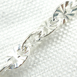 Load image into Gallery viewer, V90SS. 925 Sterling Silver Diamond Cut Marina Chain