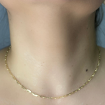Load image into Gallery viewer, 14K Solid Gold Paperclip Chain