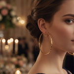 Load image into Gallery viewer, GER106. 14K Gold Twisted Hoop Earrings